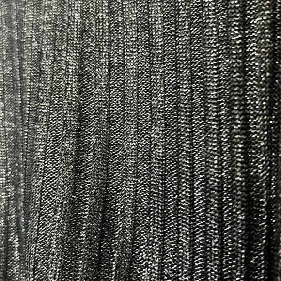 BCBGeneration Sleeveless maxi dress black with silver sparkles. - Picture 3 of 9
